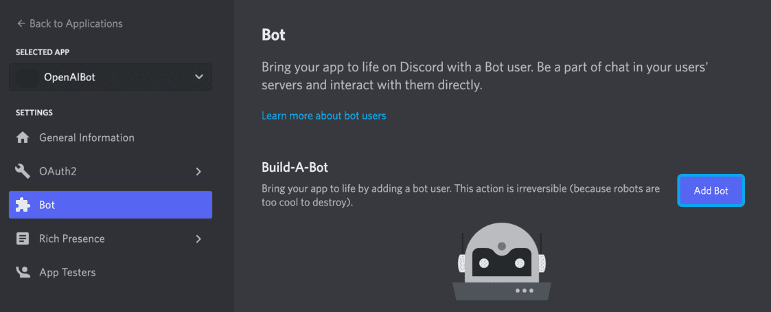 create bot